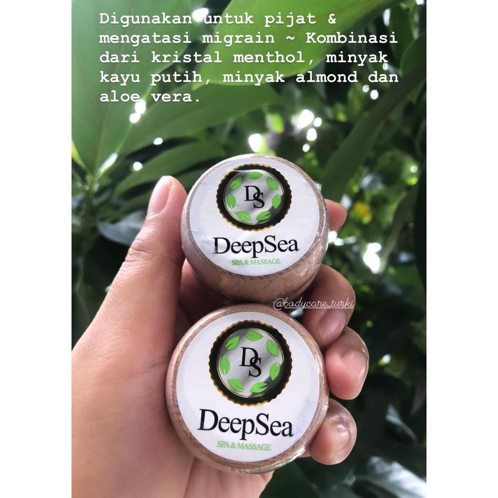 Original Deepsea Menthol Krim Pijat Turki Terapi Otot Shopee