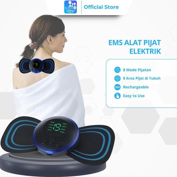 Original Alat Pijat PAD Massager Terapi Mini Portable TENS & EMS Mesin Terapi Akupuntur