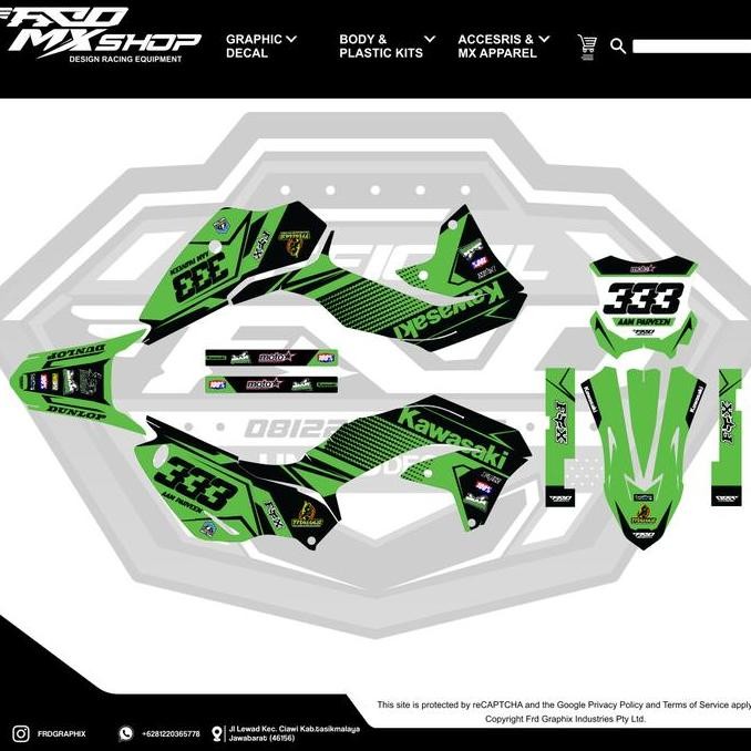 Decal Custom Kawasaki KLX 230R bahan Tebal Laminasi 3M