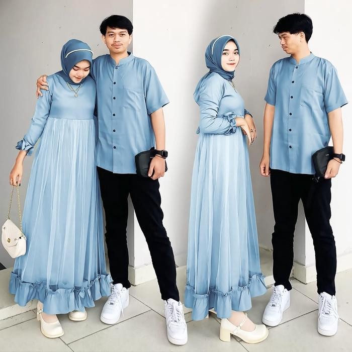 Bsh Marhaban Couple Gamis Muslim Set