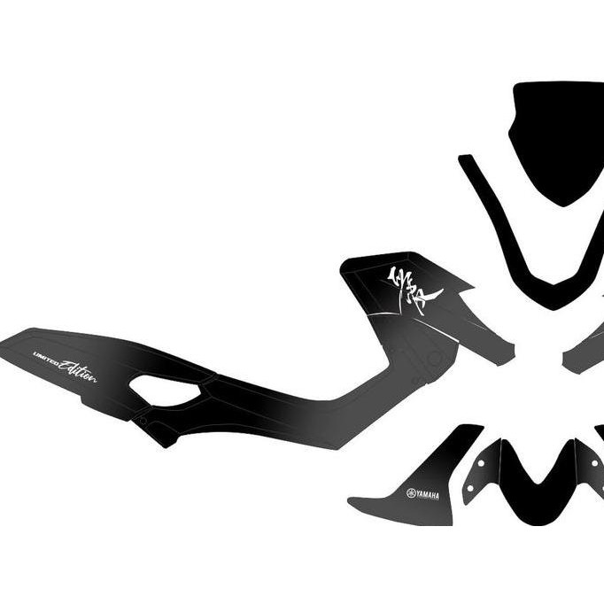 Decal yamaha nmax old hitam gradasi abu limited edition full body Stiker nmax lama