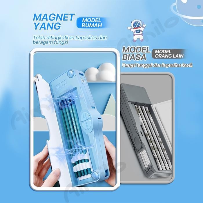 

WSS [READY] Aimilo - Tempat Pensil Multifungsi Kotak Pensil Anak Lengkap Peruncing Gunting Isolasi Penghapus Penggaris Alat Tulis Sekolah