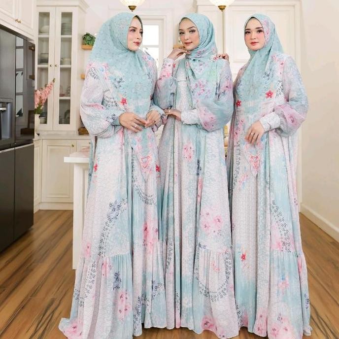 BSH (READY STOK) Sarimbit SALORA IED series RHYN.ORI, by Eldeena syar'i Katun Set Matt Bahan Amira L