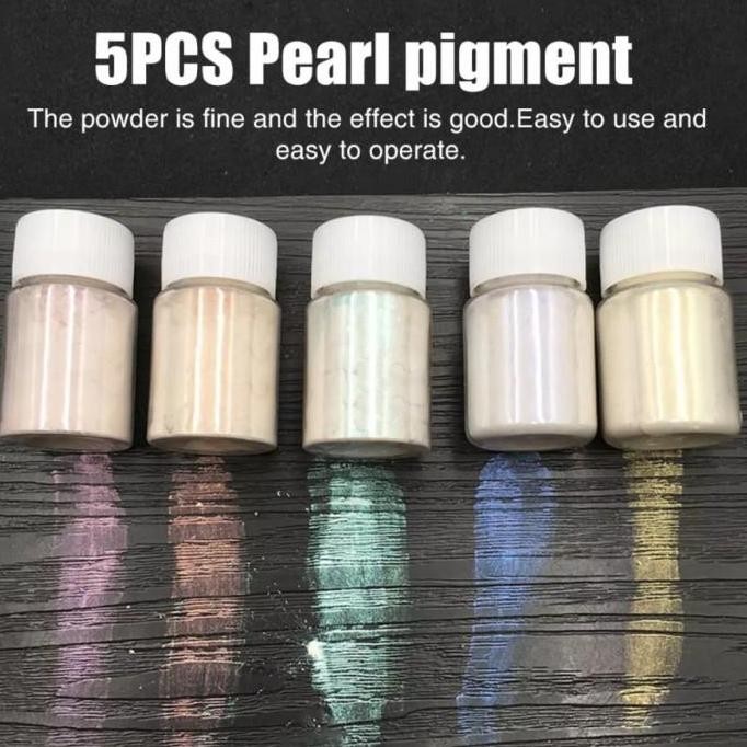 

TERLARIS - symphony white mica powder bubuk mika pigment resin lilin glitter set warna