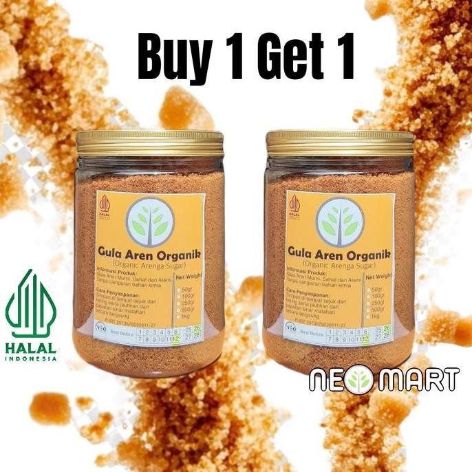 

Beli 1 1 ! GULA AREN 500gr(1/2kg)/ AREN BUBUK ORGANIK/GULA SEMUT/PALM SUGAR BROWN SUGAR