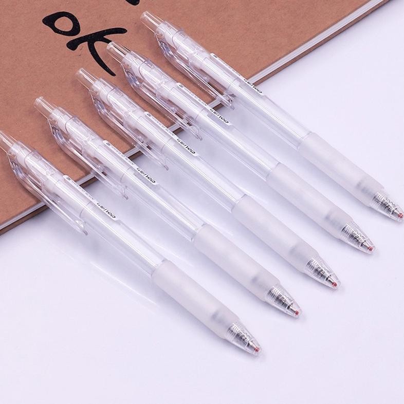 

Bisa Cod Deli Gel Pen Pulpen Gel Retractable Tinta Hitam 0.5Mm A057B-01 12 Pcs Bi-13