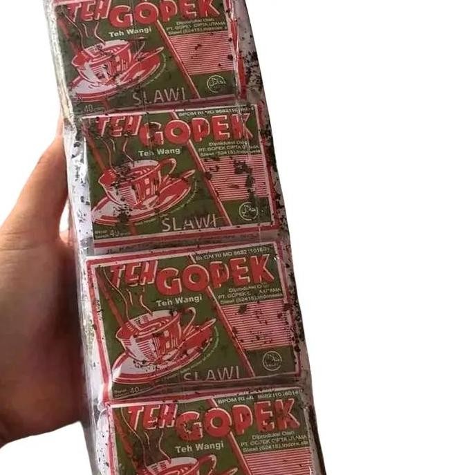 

Teh tubruk cap Gopek 1 pak isi 10 pcs kemasan 40 gram Tea