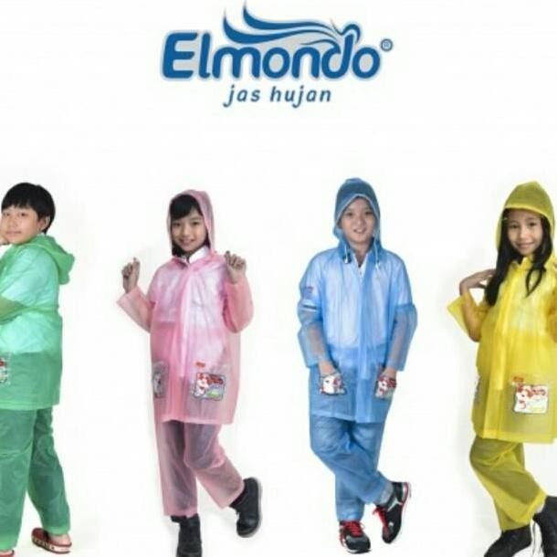 Jas Hujan Setelan Remaja Elmondo Kidd - Jas Hujan Remaja 8-12 Tahun - Jas Hujan Tamggung- Jas Hujan