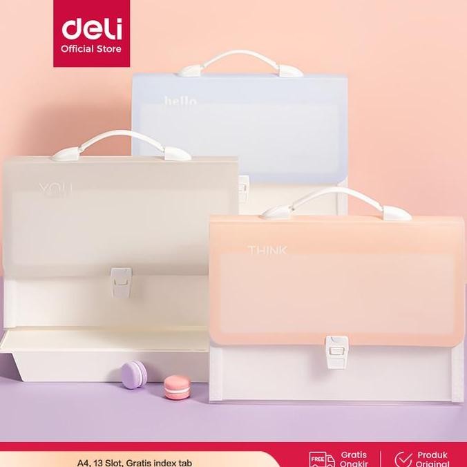 

Original Deli Map Harmonika Expanding File A4 13 Slot Gratis Index