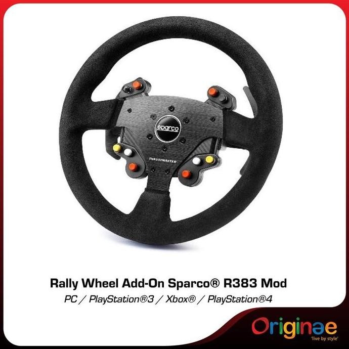 Thrustmaster Rally Wheel Add-On Sparco R383 - Steering Wheel - Racing Simulator Kualitas Terbaik Har