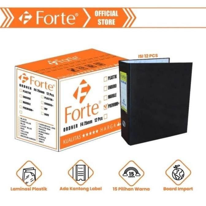 

Ordner Folio F4 75Mm Forte Premium+ Glossy Per 1 Dus 12 Pcs