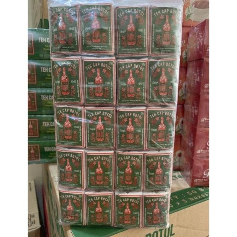 

SALE! TEH CAP BOTOL KECIL TUBRUK 1 PAK ISI 100PCS X 8G | TEH TRADISIONAL SEDUH HARIAN