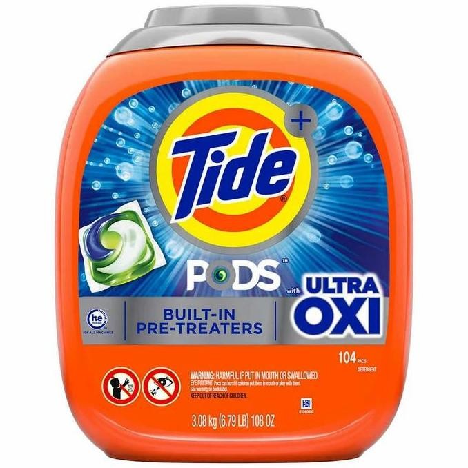 Tide Pods Ultra OXI 4in1 104 Laundry Detergent Capsulse
