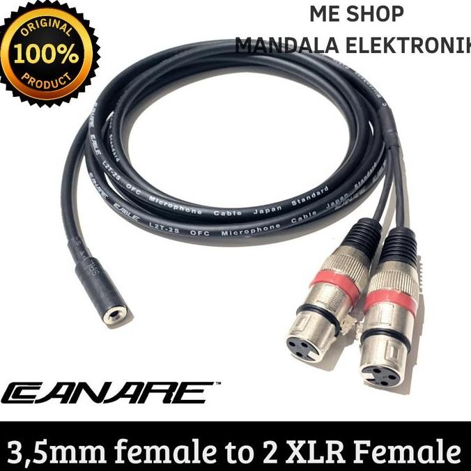 JB kabel audio aux 3,5 female to 2 xlr female None