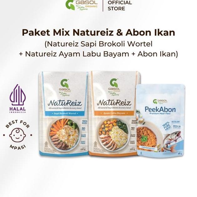 

Gasol Paket Booster Natureiz Mix Dan Abon Ikan