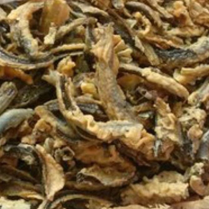 

Keripik Belut kemasan 1 kg Snacks Goreng Camilan Food Cemilan Kripik