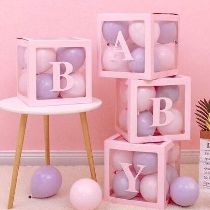 

Baru 4Pcs Kotak Balon Transparan Kotak Kejutan Ulang Tahun Kotak gakuan Proposal Dekorasi Pesta gakuan Netflix Kotak Surat BAYI