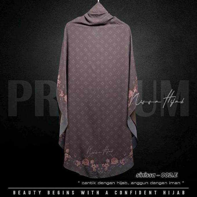 NISSA HIJAB- KHIMAR SYARI CERUTY 2 LAYER MOTIF HIJAB SYARI JUMBO KERUDUNG INSTAN MUSLIM WANITA - DOL