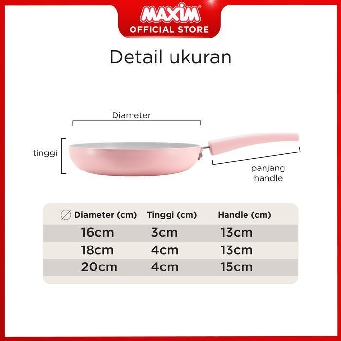 Maxim Sakura Wajan Anti Lengket 16Cm Penggorengan Kecil