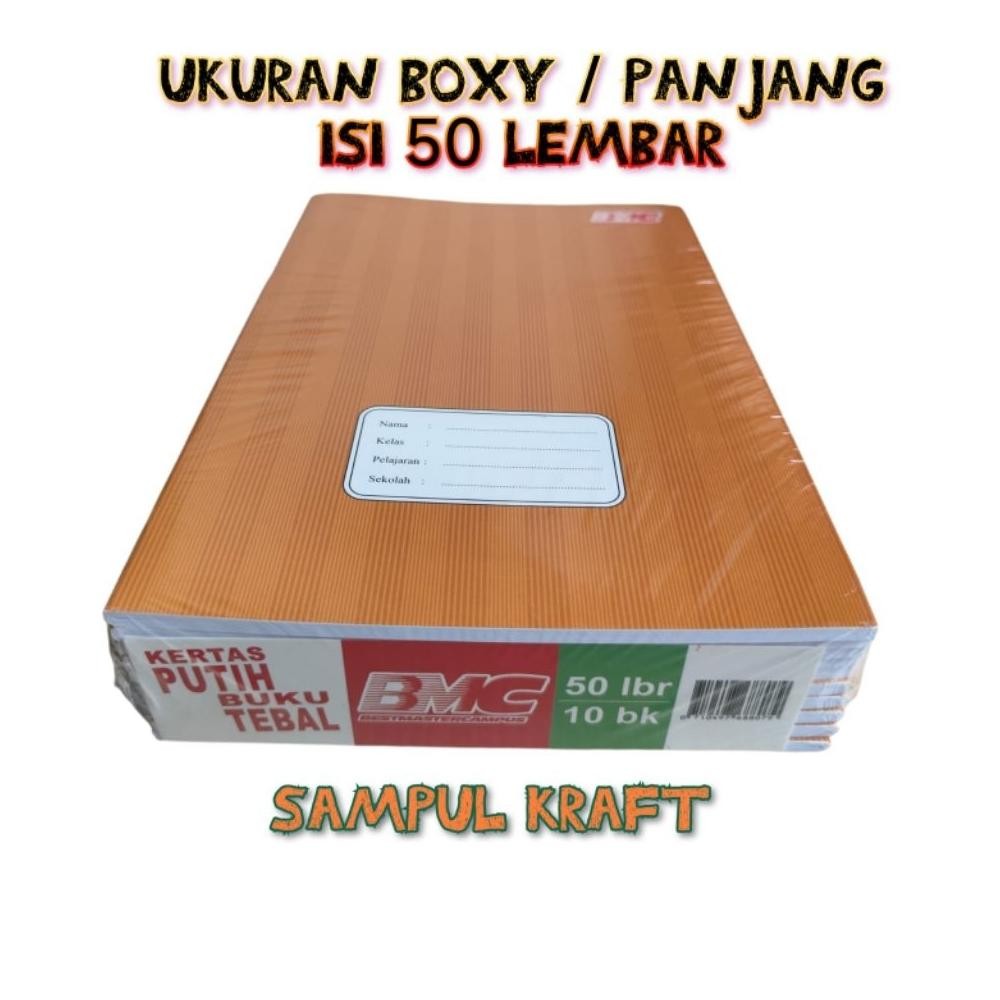 

Siap Kirim Buku Tulis BMC Campus Motif Kraft 50 Lembar - 1 Pak Isi 10 Buku