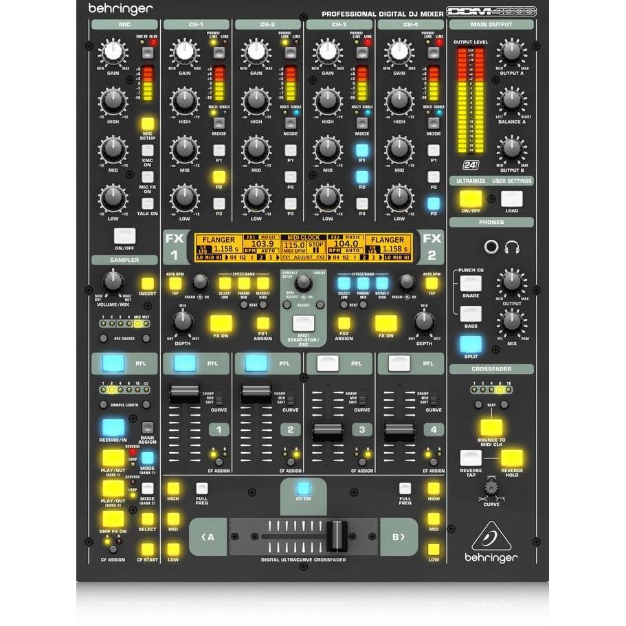 BEHRINGER DDM4000 PRO DIGITAL DJ MIXER ORIGINAL DAN TERPERCAYA
