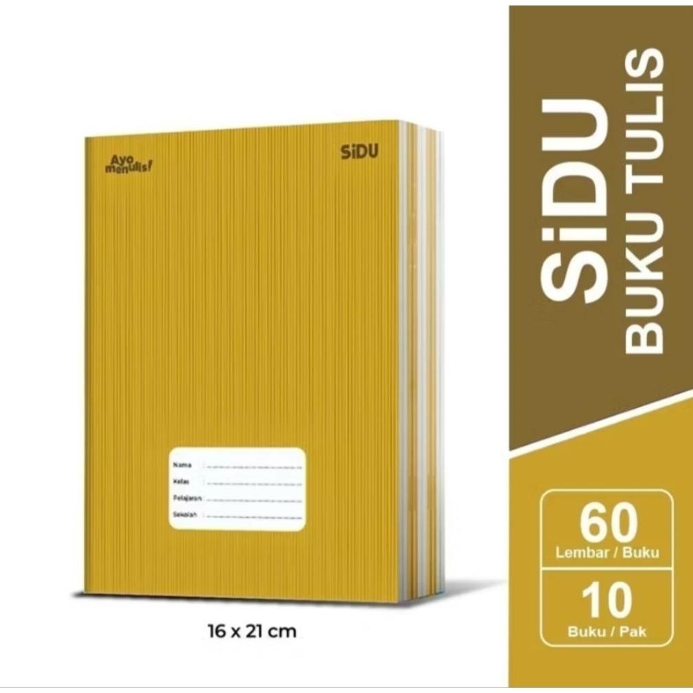 

Siap Kirim Buku Tulis SIDU 60 Lembar Kraft Coklat - 1 Pak Isi 10 Buku Sekolah SD SMP