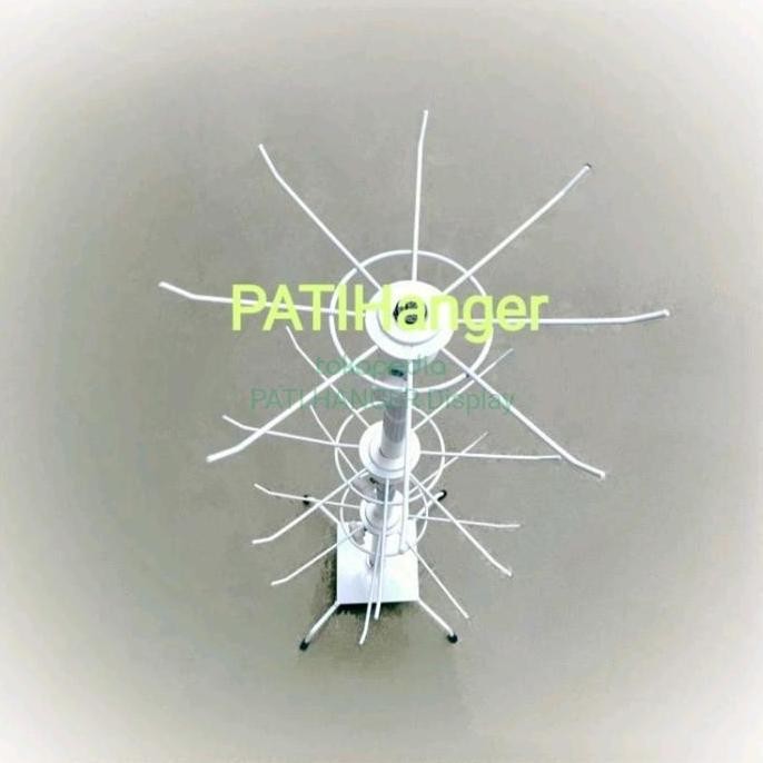 tersedia gantungan aksesoris matahari 3 susun | rak display kalung cincin bros