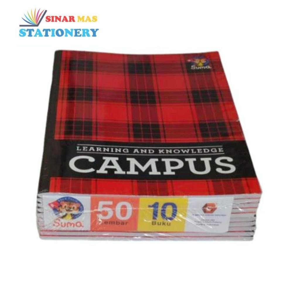 

Siap Kirim Buku Tulis Suma Campus 50 Lembar B5 | Maxy Ukuran Besar | 10 Buku / Pack