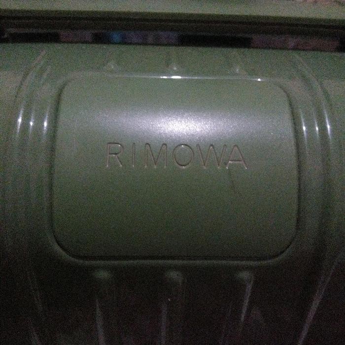 JBM promo jual murah TAS KOPER RIMOWA BEKAS polycarbonate cabin size 20,second,warna ijo tosca