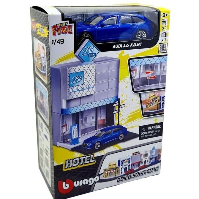Bburago Street Fire Car Hotel