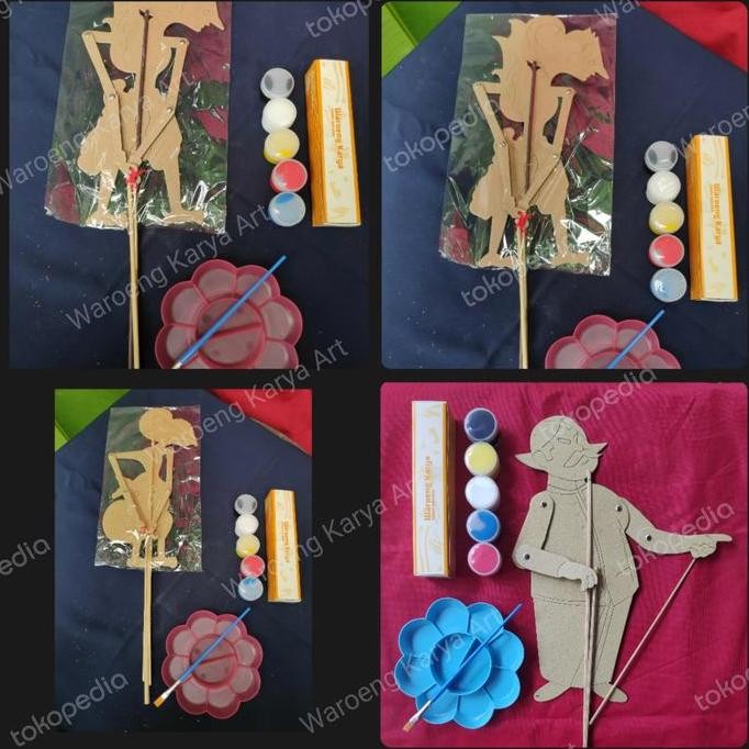 

Wayang Kertas+Cat 5Warna+Palet+Kuas | Prakarya Edukasi