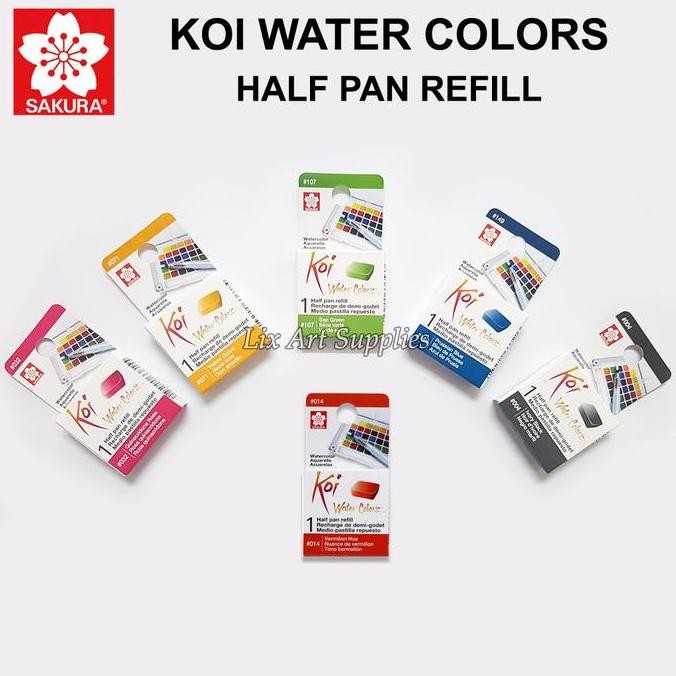 

Sakura Koi Water Colour Half Pan Refill / Watercolor Half Pan Refill