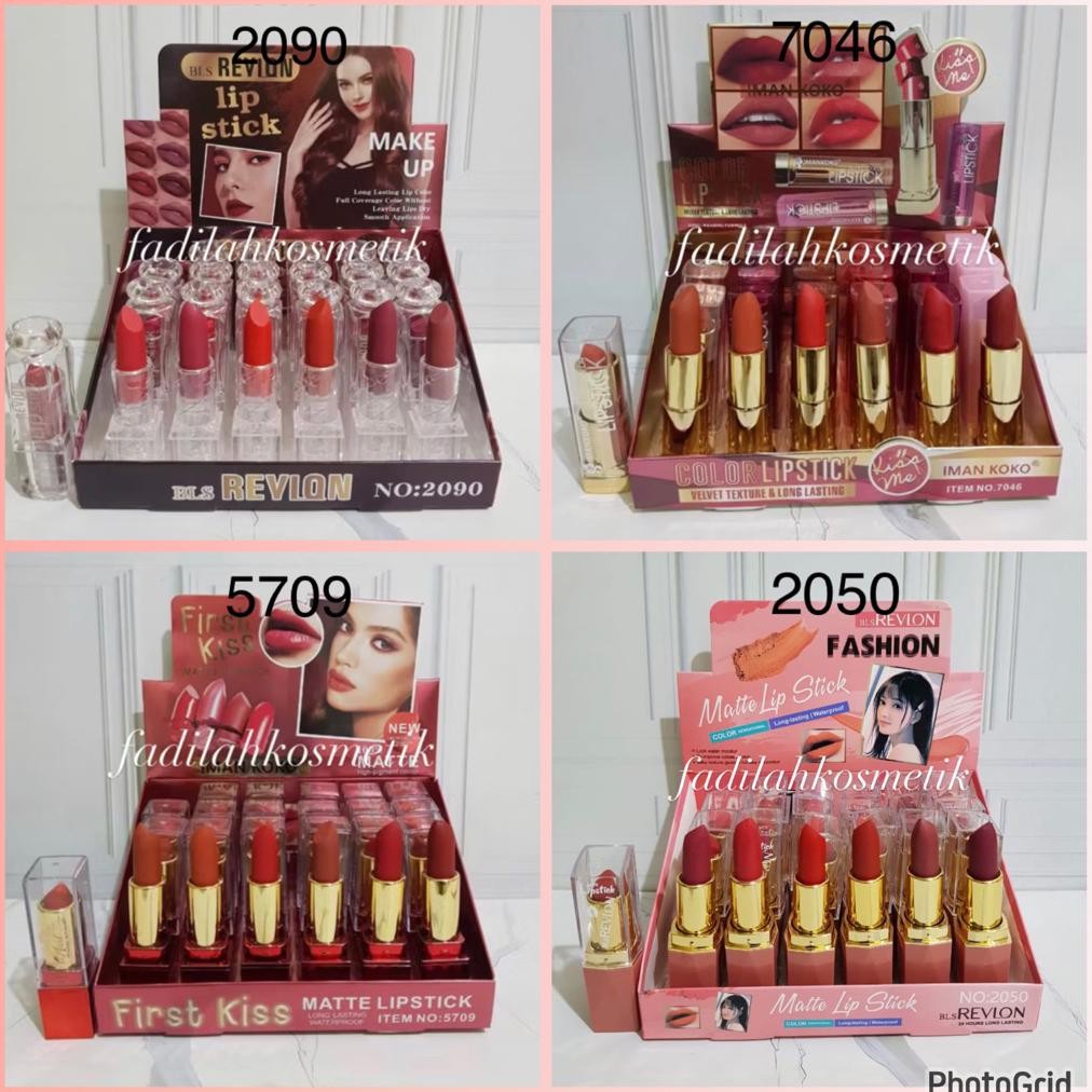 (Terbaru) [LUSINAN] Lipstik Iman Koko / Revlon / Maybelline 24H (Terlaris)