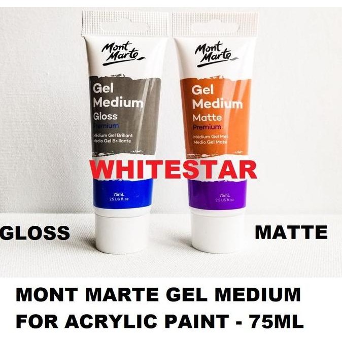 

Mont Marte Gel Medium Gloss / Matte Premium For Acrylic Paint Cat 75Ml