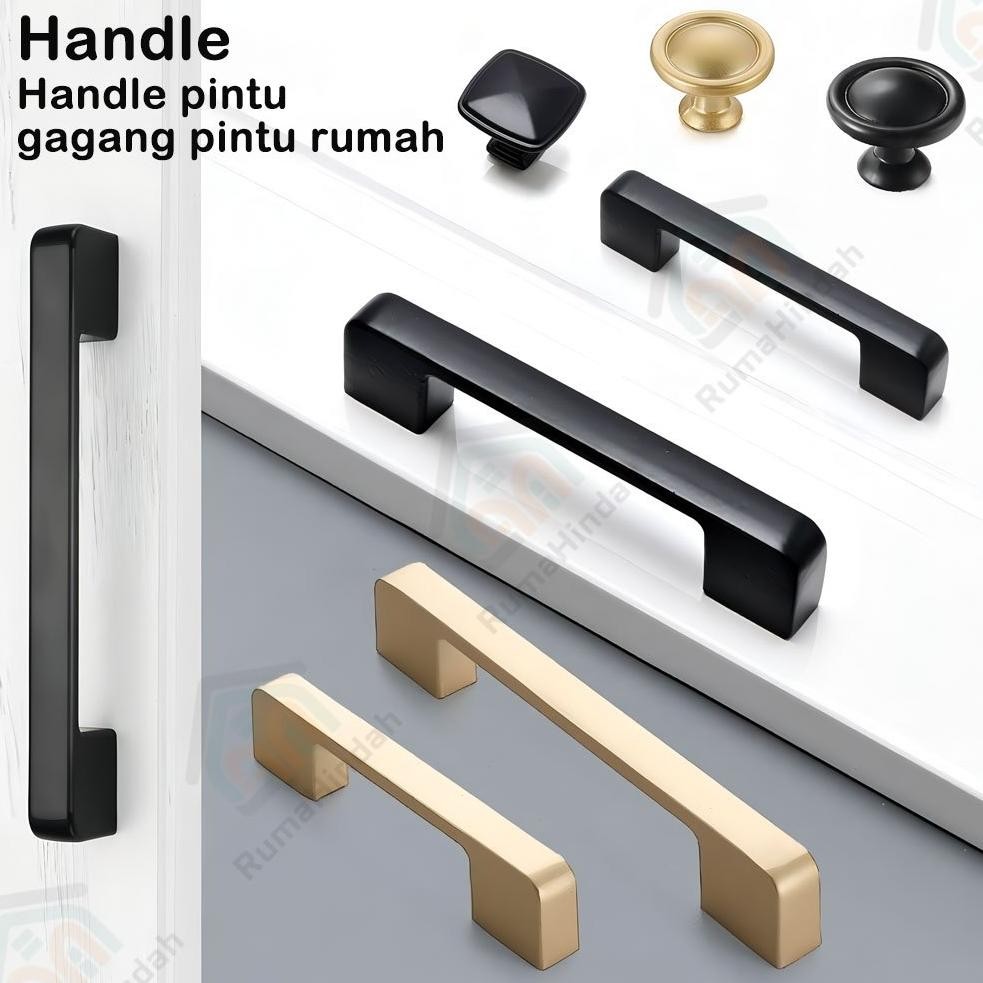 (Terbaru) Handle Handel Emas Tarikan Laci Handle Pintu Minimalis Modern Bulat Gagang Pintu Lemari Na