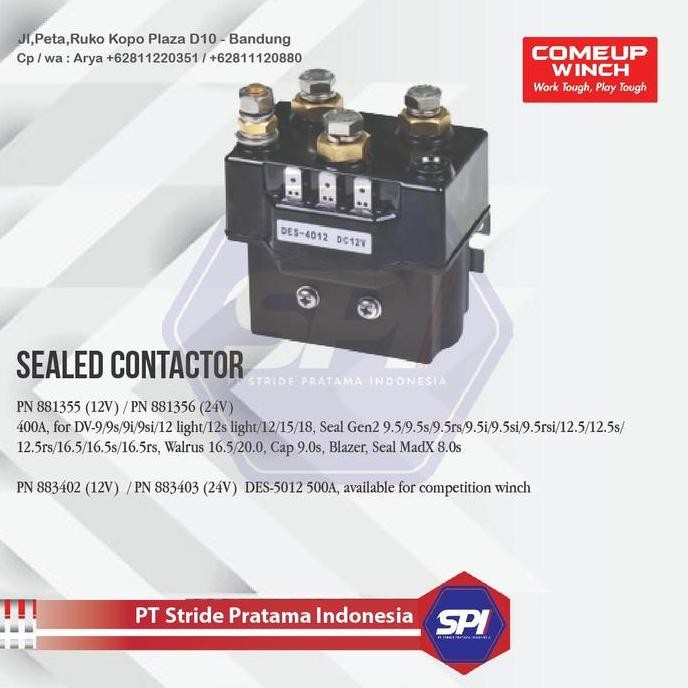 Comeup Winch Parts - Contactor 500A