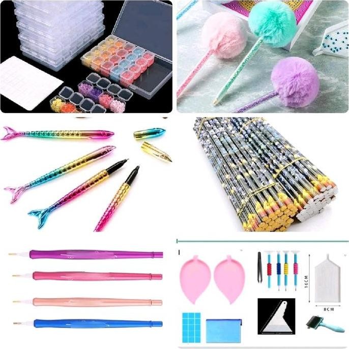 

Diamond Painting Tools And Box (Kotak 28 Sekat) Stationery Box