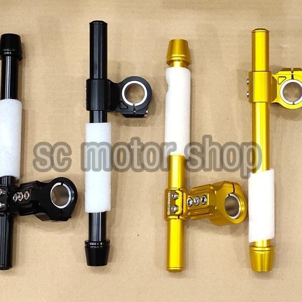 Ready Stang jepit NUI racing full cnc + jalu stang 26-33mm satria fu-vixion
