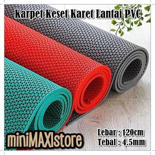Karpet Lantai Karet PVC Anti Slip / Karpet Lantai Meteran Teras Rumah murah