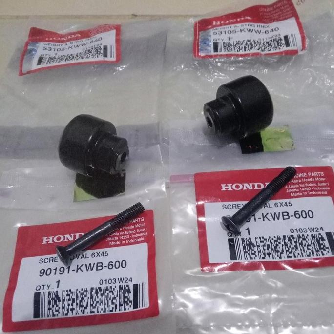 Ready jalu bandulan ujung stang stir revo 110 revo 110 new suprax 125 f1 original honda sepasang Mot
