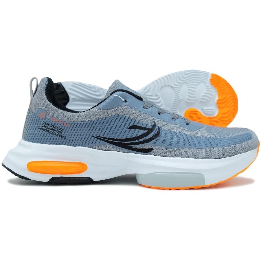 EVY-510 Ez23 ZEVIL EST - Sepatu Olahraga Pria Sneaker Lari Sport Men Running Jogging Abu oren 38-44 