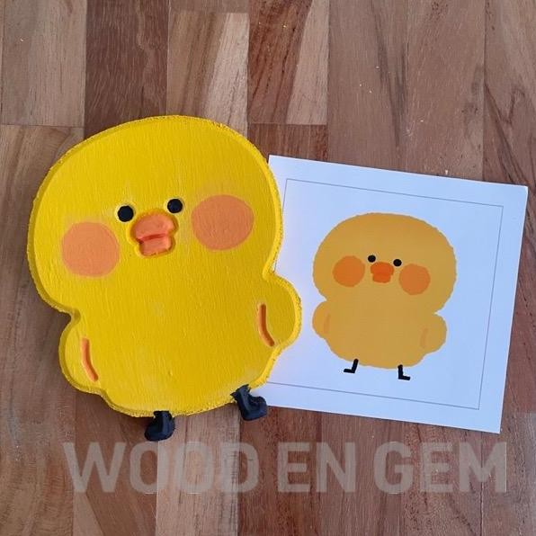 

Diy Wood Character Painting Mewarnai Melukis Kayu Karakter Baby Chick | Woodengem | 10 Cm Hampers