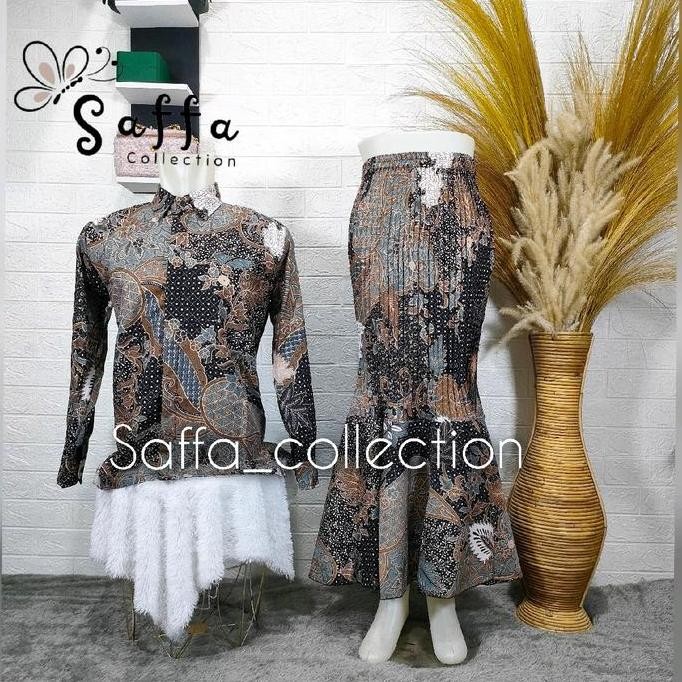 COUPLE BATIK KEMEJA ROK DUYUNG / KEMEJA BATIK COUPLE / BATIK COUPLE KEMEJA COUPLE ROK / COUPLE