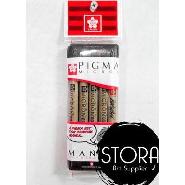 

Sakura Pigma Micron Set Isi 5 / Micron Manga Set / Drawing Set