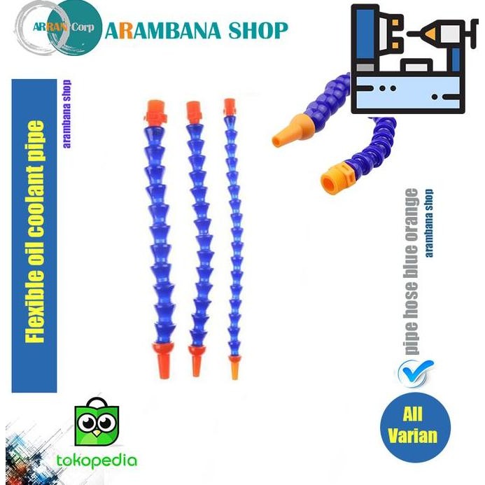 Flexible Oil Coolant Pipe Hose Blue Orange