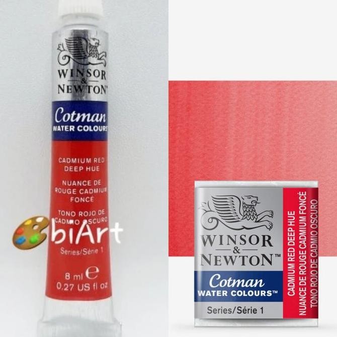 

Cat Air Cotman Water Colour Cadmium Red Deep Hue Tube 8 Ml Winsor