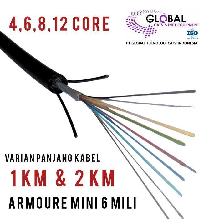 Fiber Optic 12 Core Mini Armoure 2Km Original Dan Terpercaya