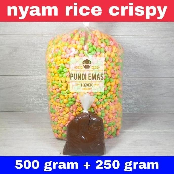 

JB PAKET NYAM NYAM RICE CRISPY 500 GR + COKLAT TOPPING 250 GR CEMILAN None