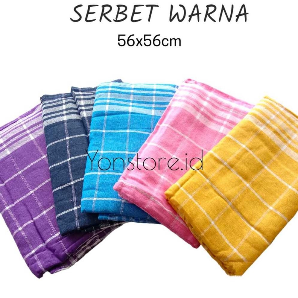 SERBET JUMBO TEBAL CAP GUNTING / serbet 1 Lusin 12 Lembar / serbet makan / serbet dapur / serbet  da