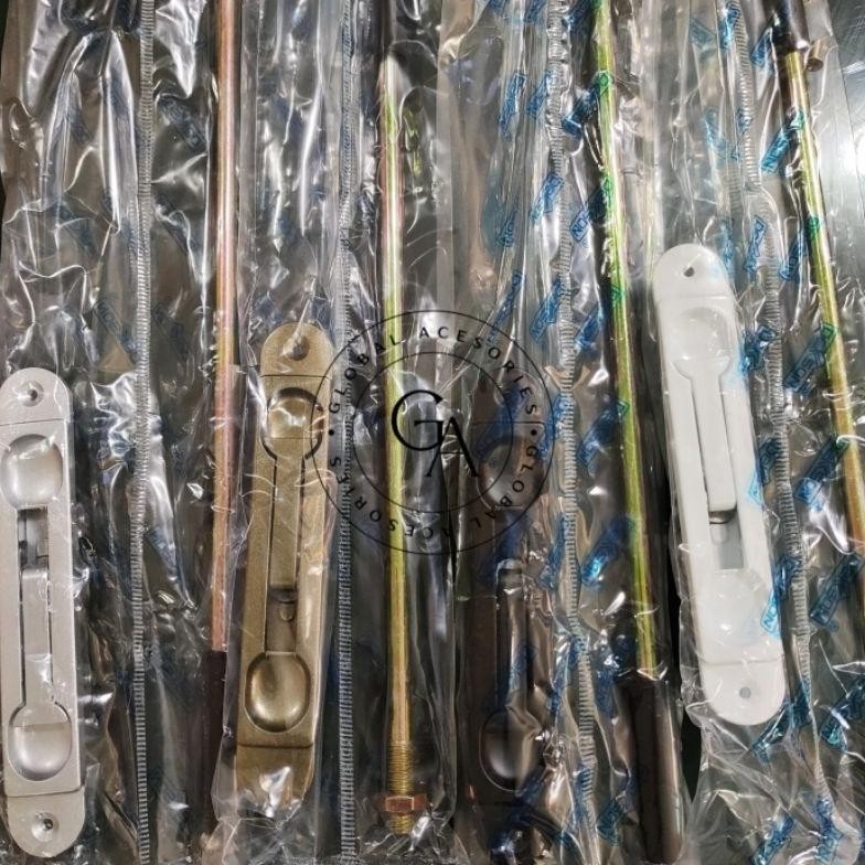 Flush Bolt Pintu Dekson / Grendel Tanam Aluminium Nugi